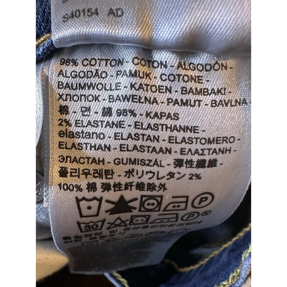 Levi's 502 Mens Denim Blue Jeans Taper Fit Slim Stretch 30x32 (30x30) - Picture 7 of 10